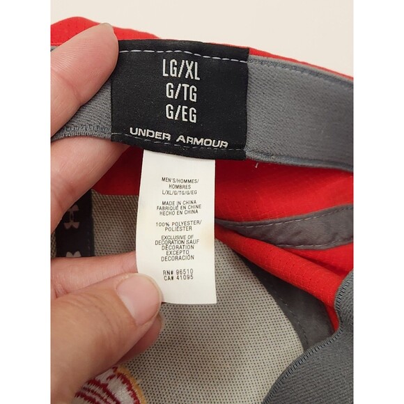 USC Trojans Hat Cap Fitted L/XL NCAA College Football Under Armour Red White - Picture 5 of 5